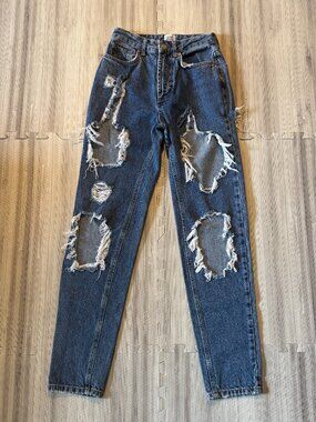 Urban Outfitters BDG Women's Distressed Mom High Rise Jeans